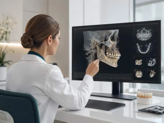 Consultație și analiză tomografică pentru implant dentar