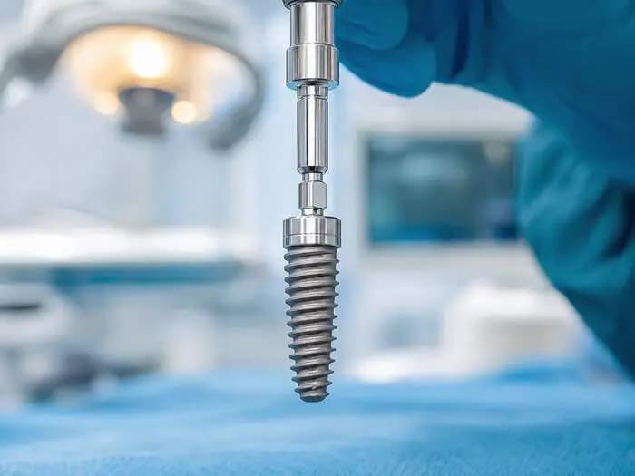 Inserarea implantului dentar